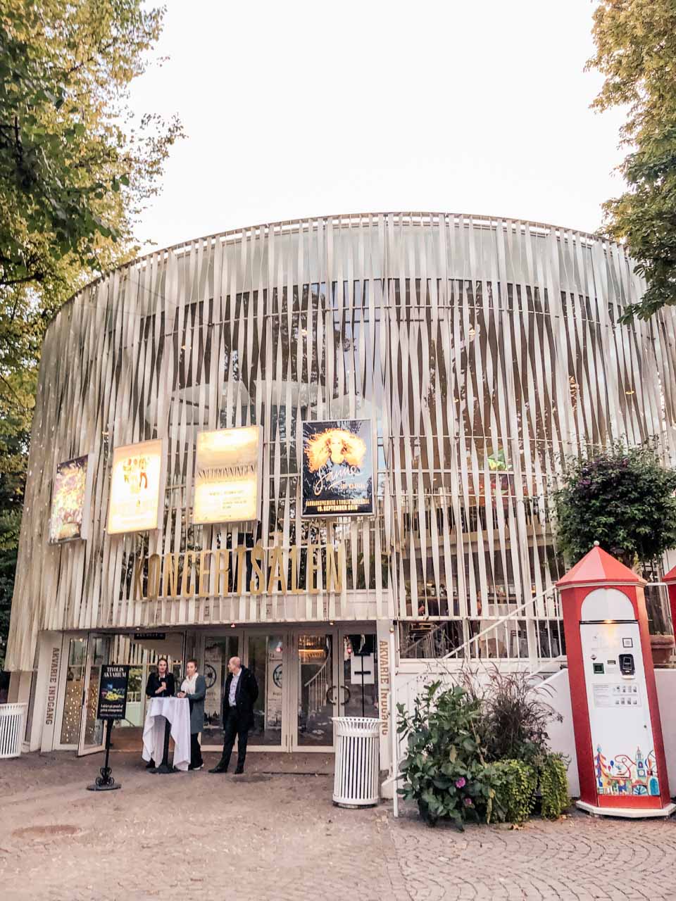The outside of Tivoli Concert Hall in Copenhagen, Denmark