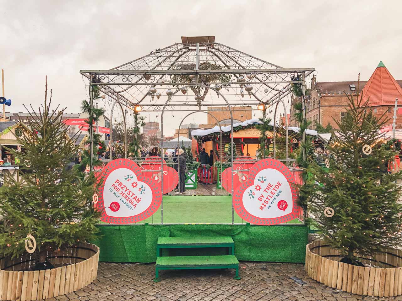 A place to exchange kisses under the mistletoe