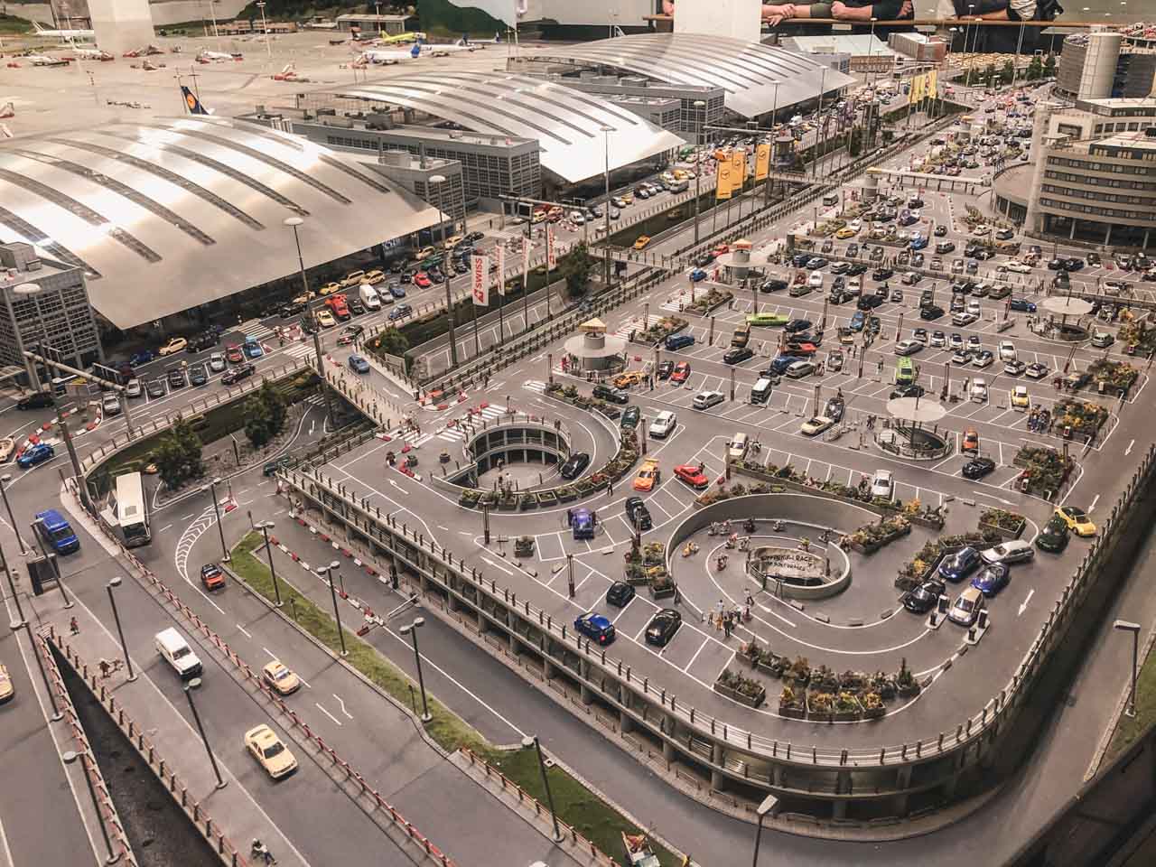 The airport section inside Miniatur Wunderland in Hamburg