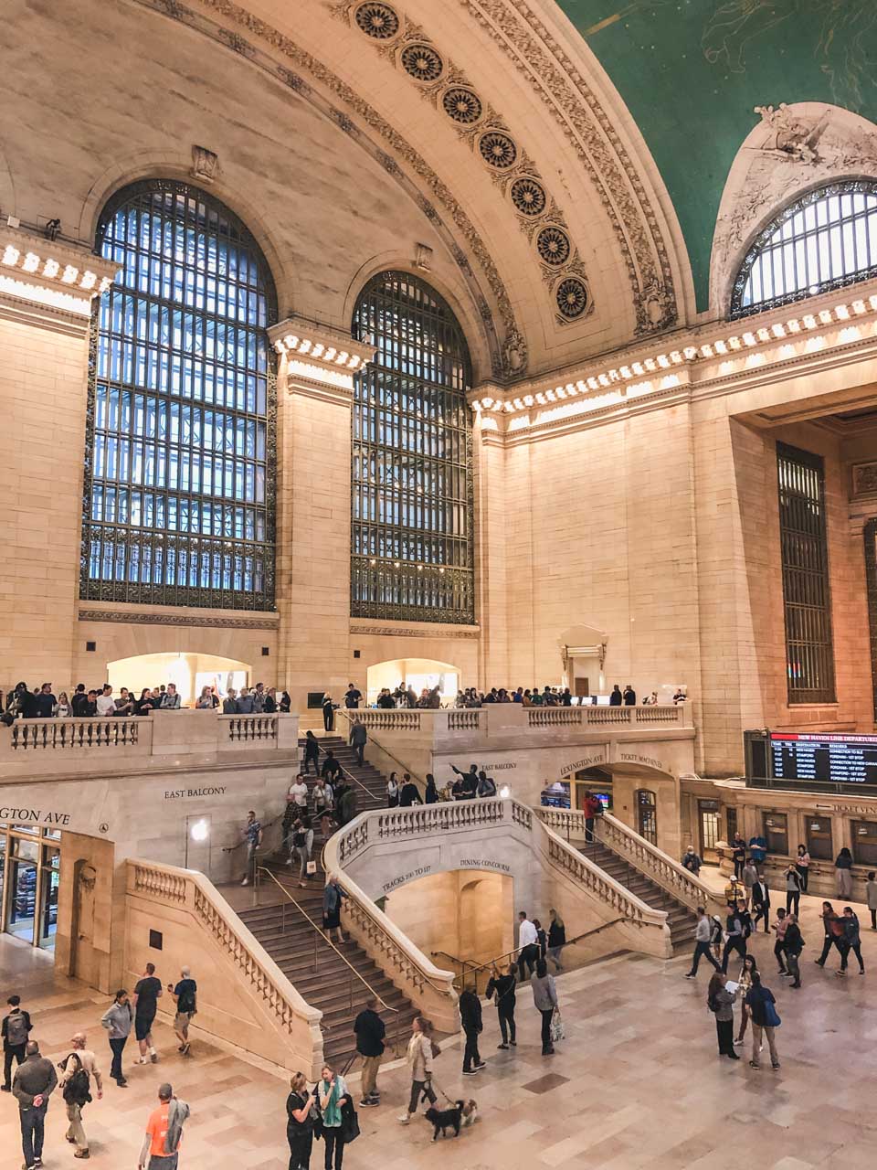 The Main Concourse of the Grand Central Terminal in New York