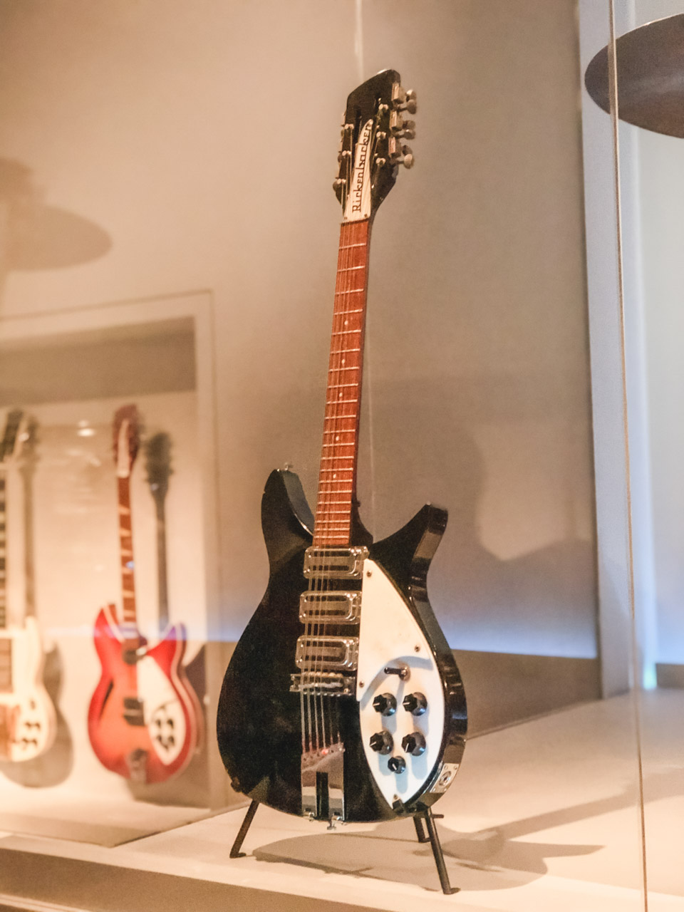A guitar on display at The Met