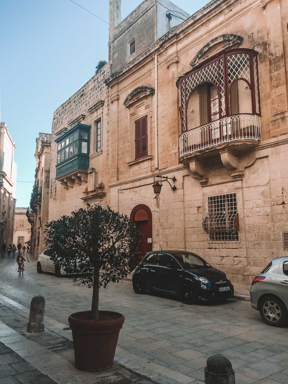Traditional Maltese houses in Mdina, Malta