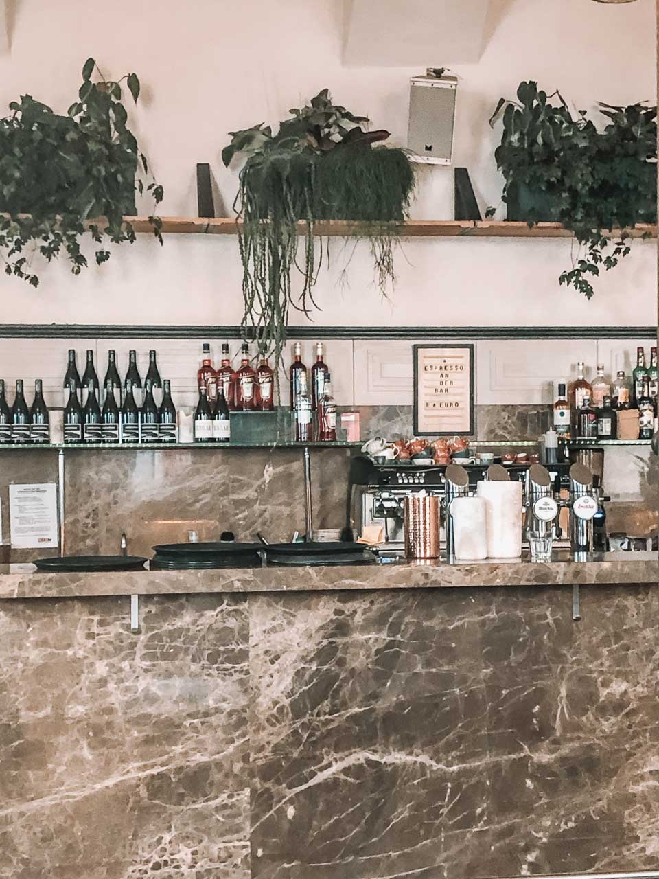 The inside of Drechsler in Vienna, Austria