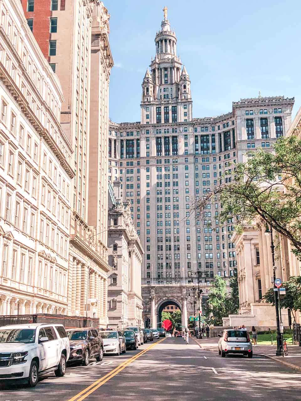 The City Hall building in New York City