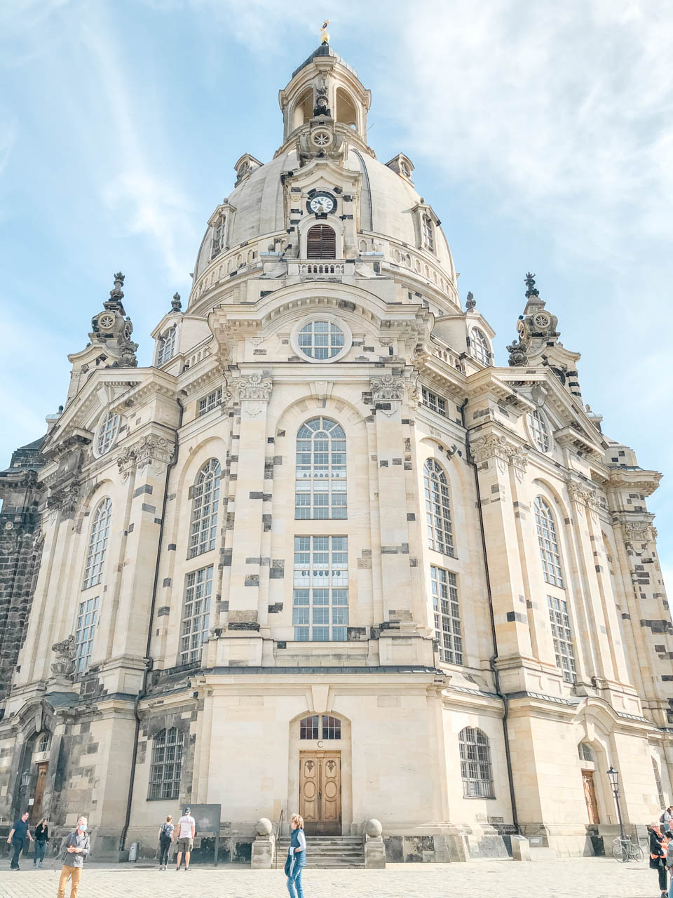 The outside of the Frauenkirche in Dresden, Germany