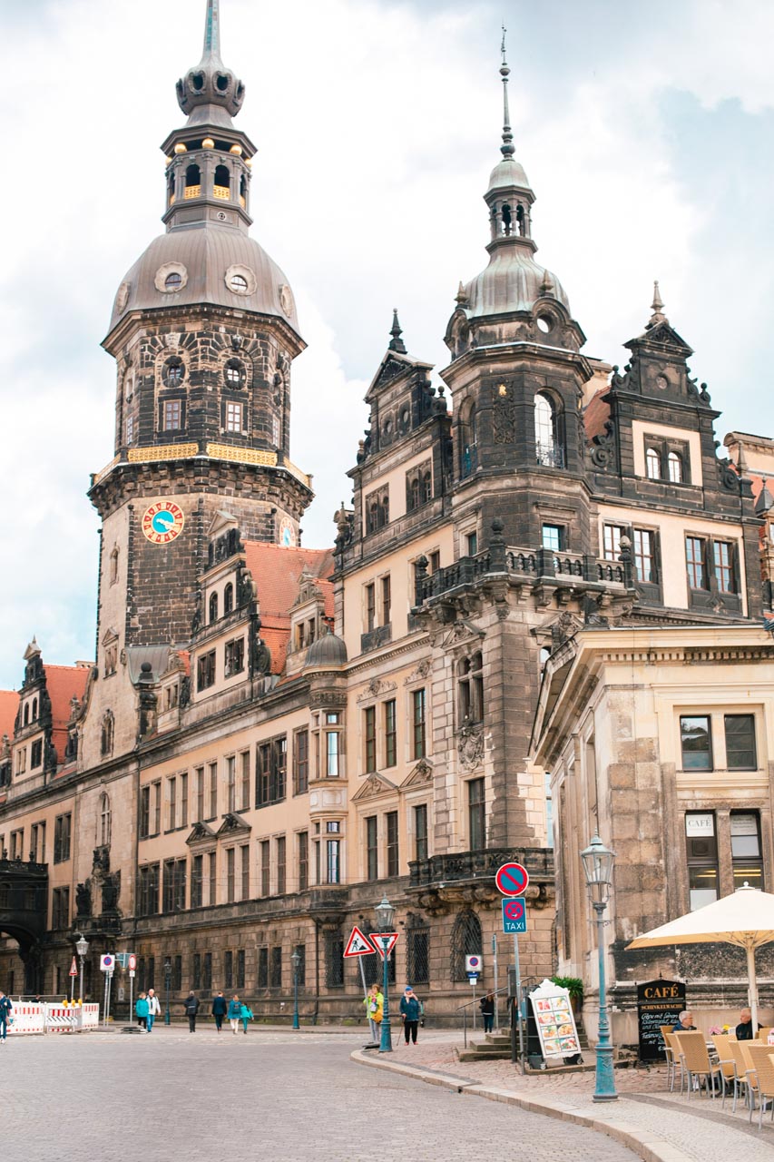 Road leading to Dresden Castle/Royal Palace