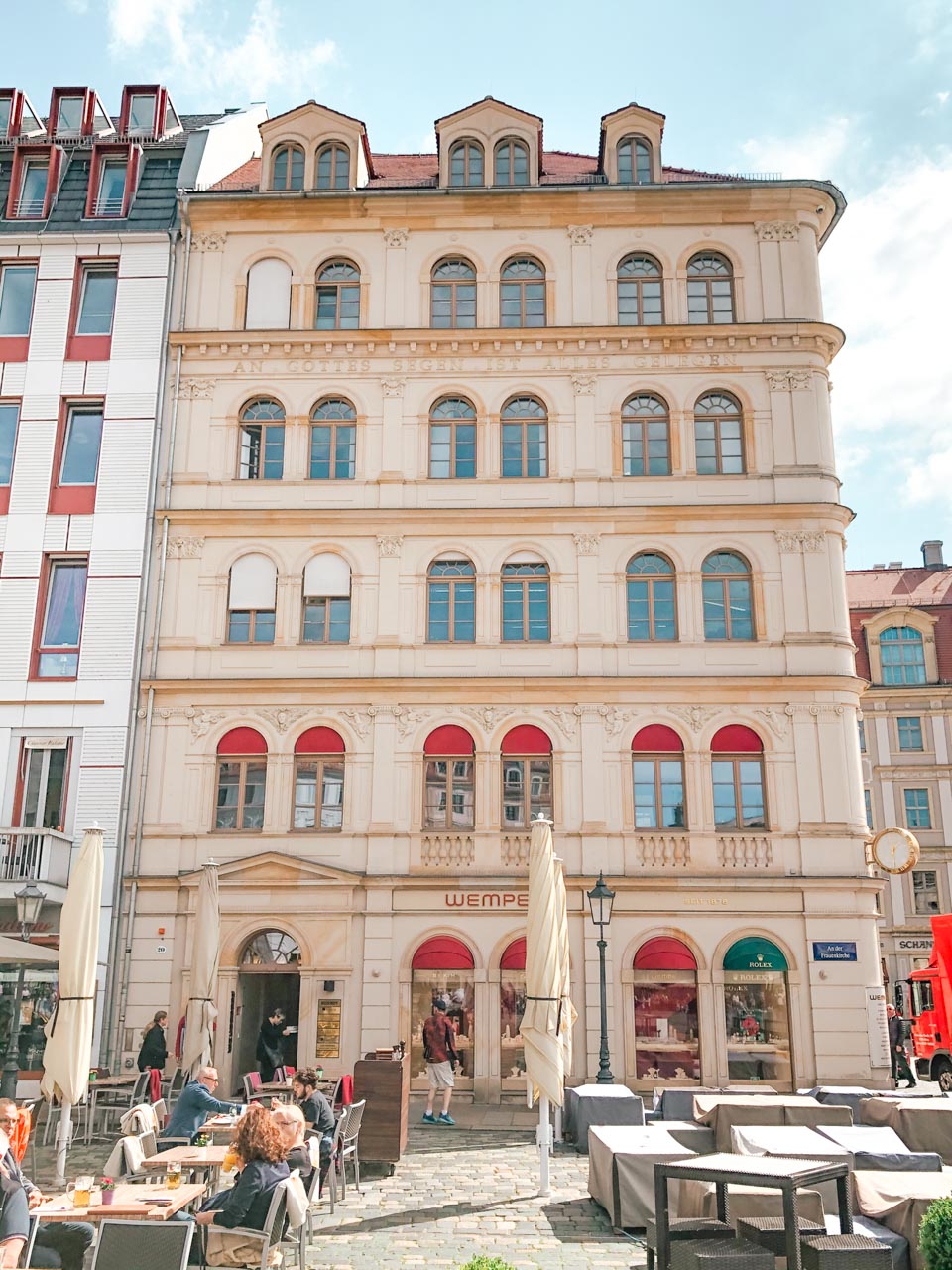 Wempe's jewellery and watch showroom on An der Frauenkirche in Dresden, Germany