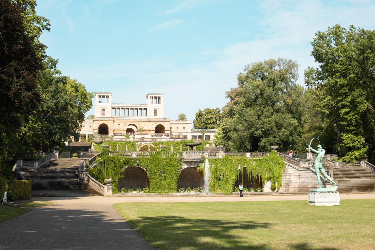 Archer statue at the Orangery Palace located at Sanssouci Park