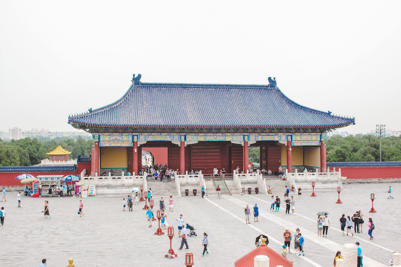 The entrance to the Temple of Heaven complex in Beijing, China
