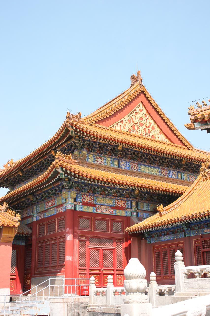 A traditional Chinese temple inside the Forbidden City in Beijing, China