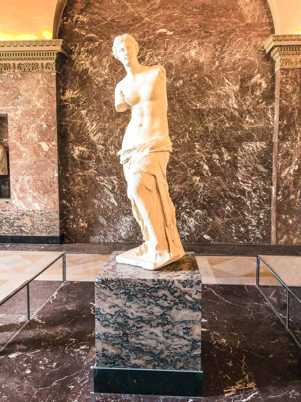 The Venus de Milo at the Louvre Museum in Paris, France