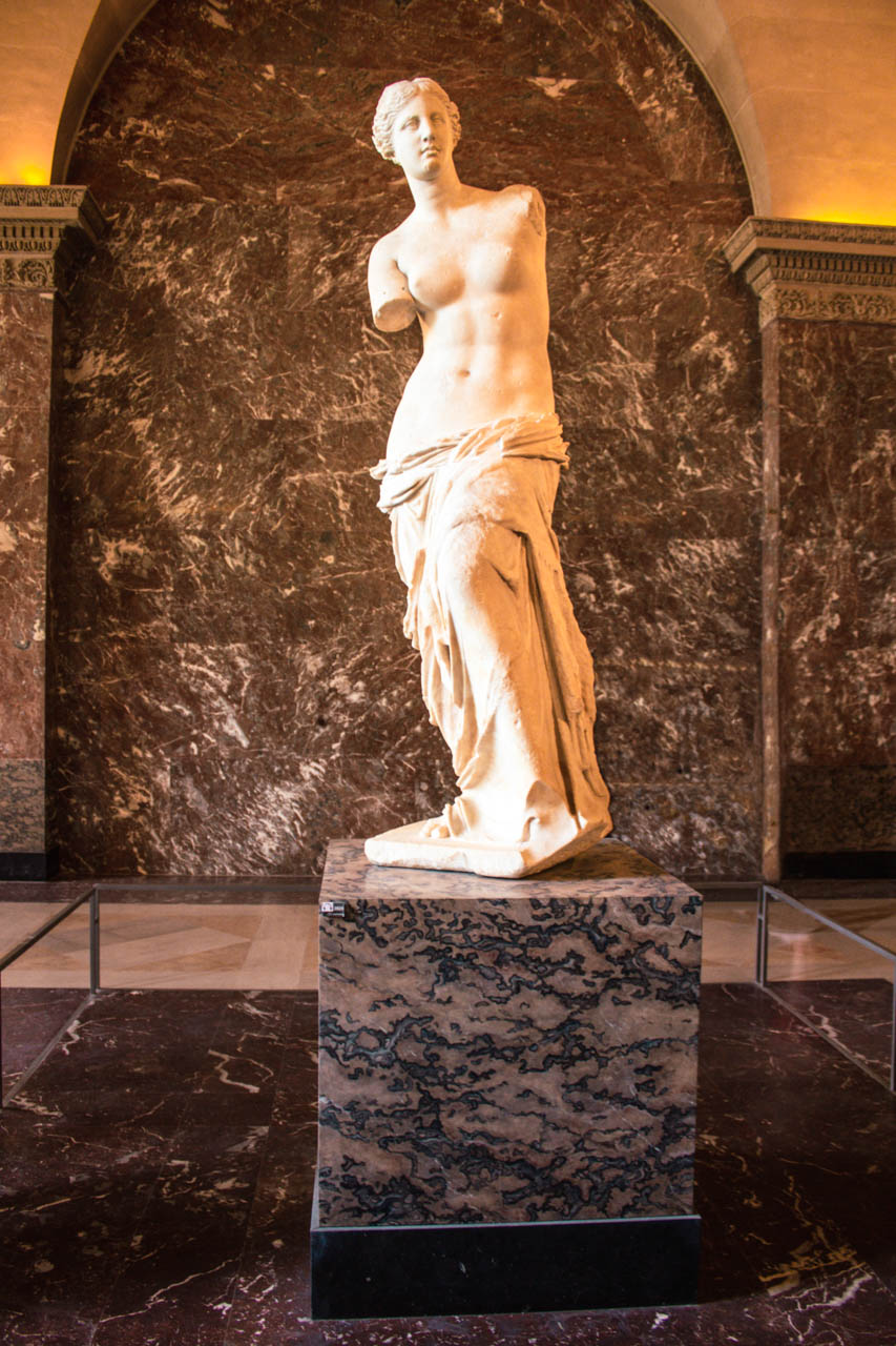 The Venus de Milo at the Louvre Museum in Paris, France