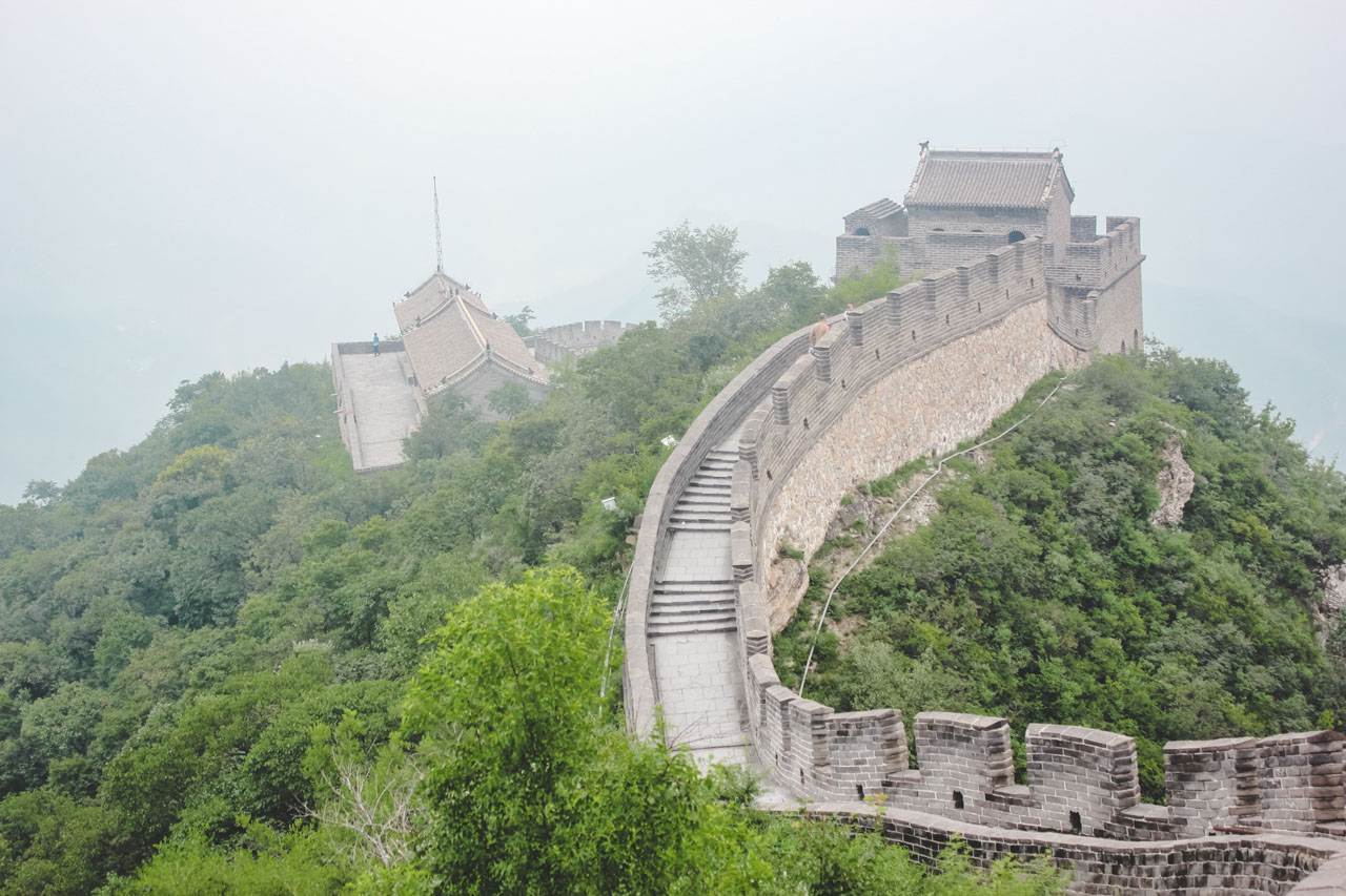 The winding Juyongguan section of the Great Wall