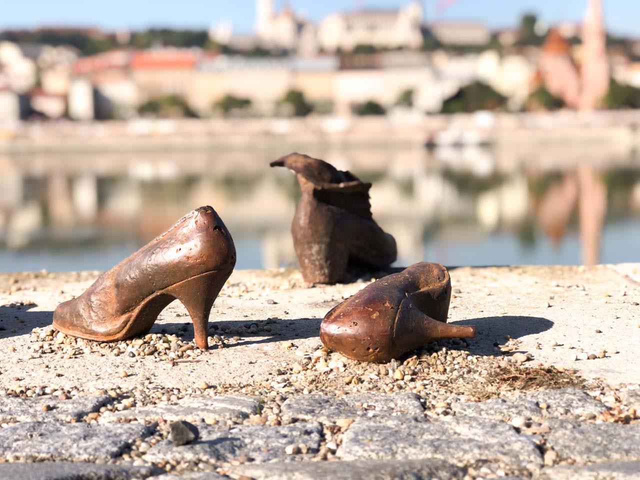 Shoes on the Danube Bank in Budapest