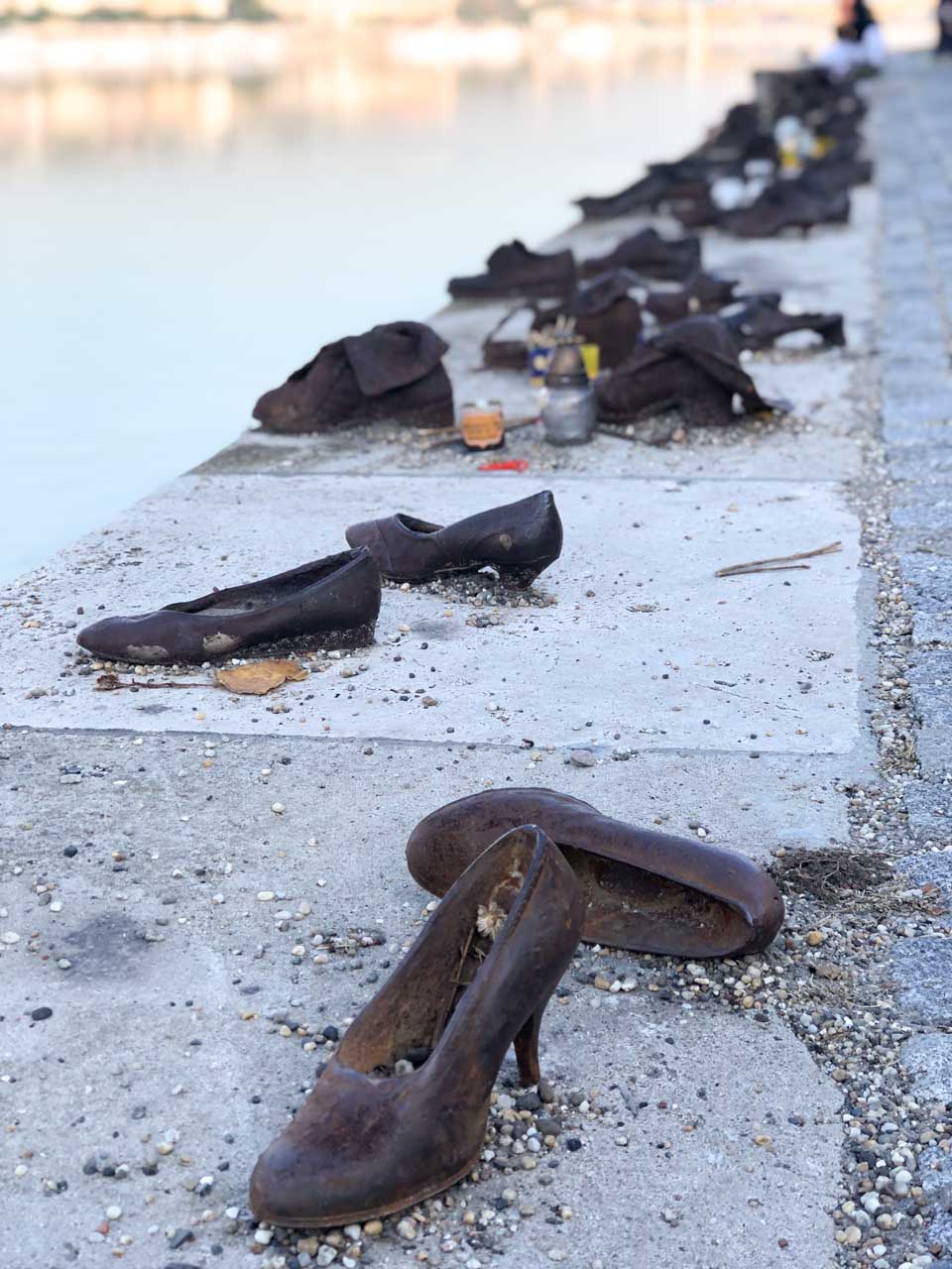 Shoes on the Danube Bank in Budapest