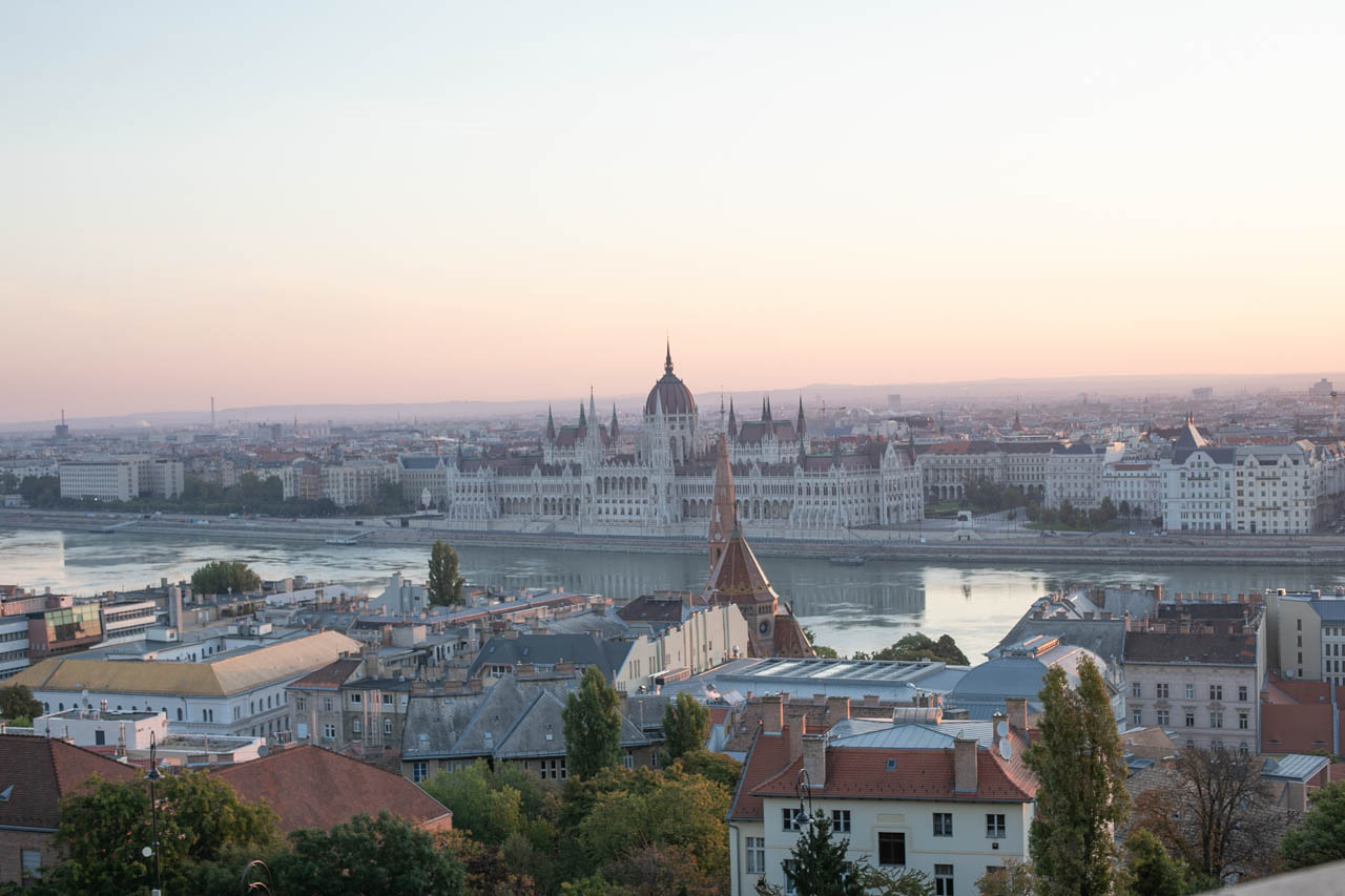 Hungarian Parliament building seen from Fisherman's Bastion