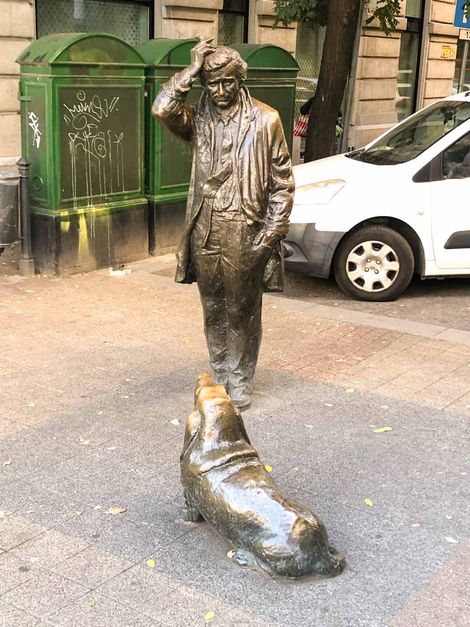 Columbo Statue in Budapest, Hungary