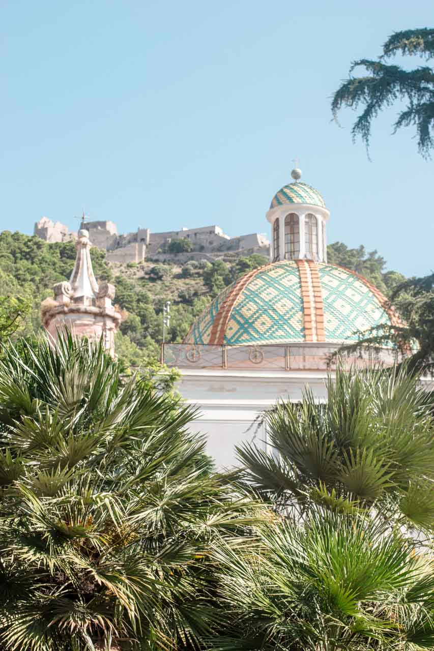 The dome of the Church of Saint Mary of the Announcement in Salerno, Italy