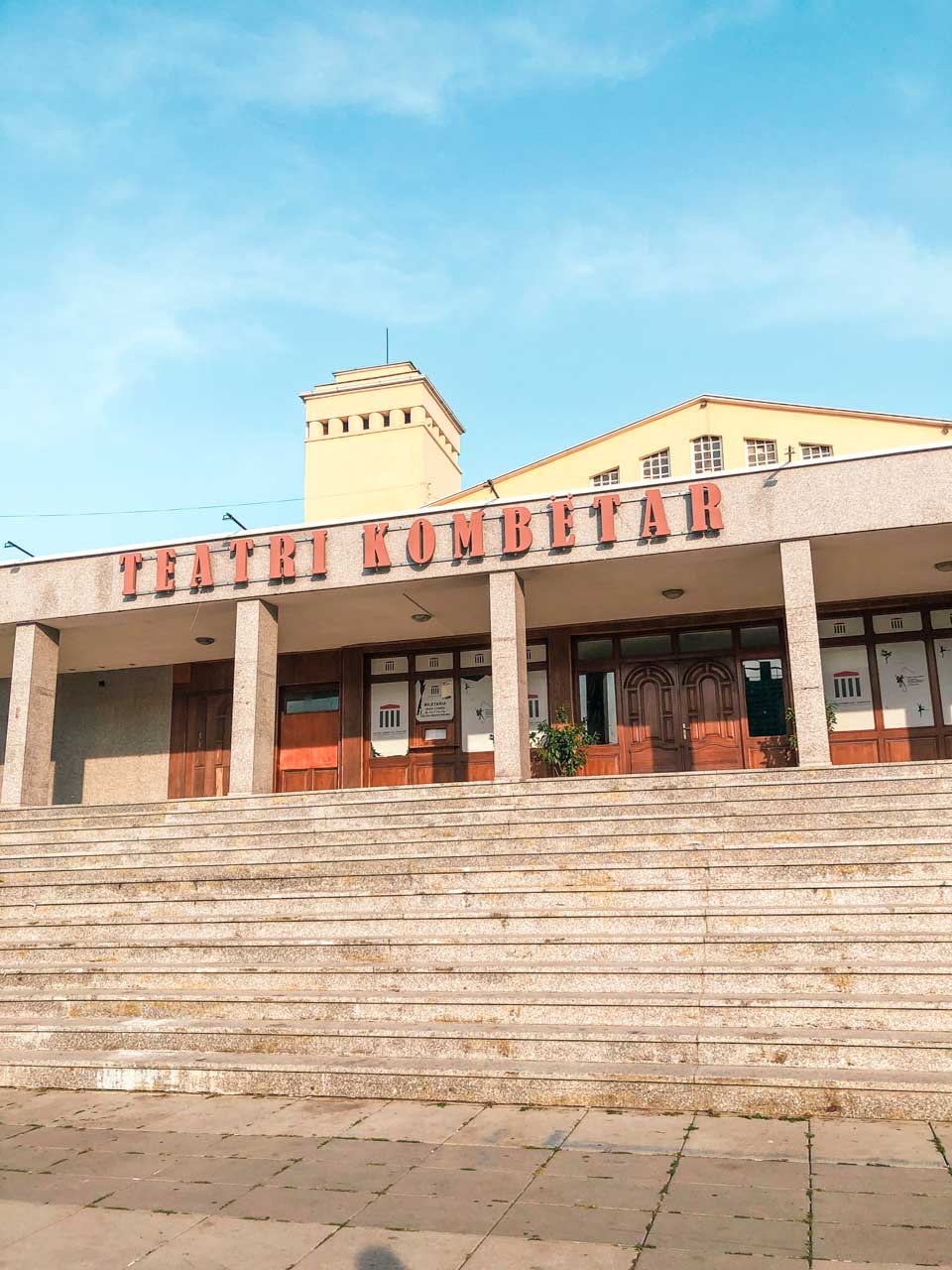 Teatri Kombëtar (National Theatre) in Pristina, Kosovo