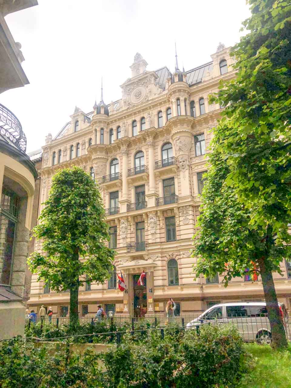 An Art Nouveau building in Riga, Latvia