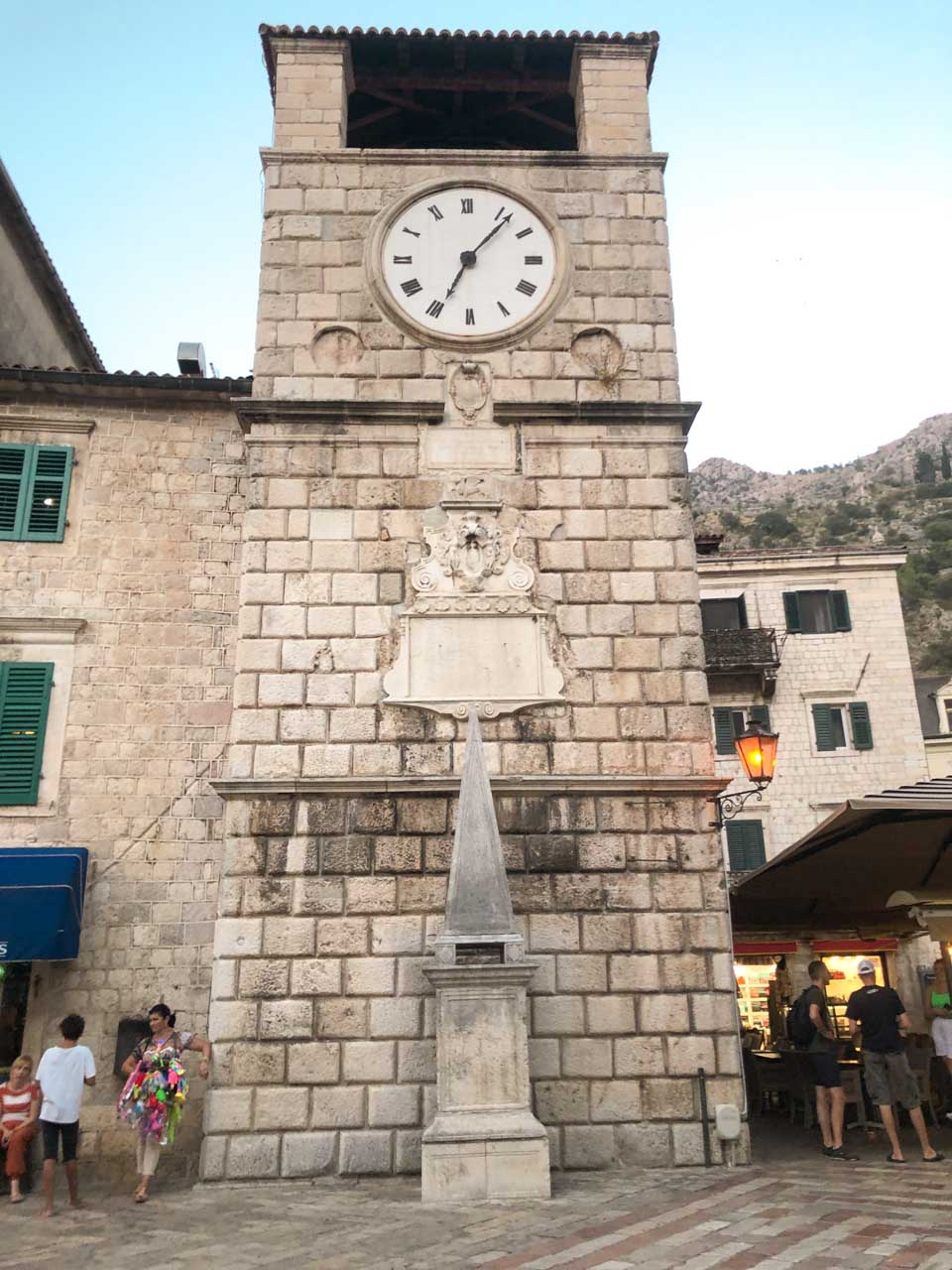 Clock tower in Kotor Old Town