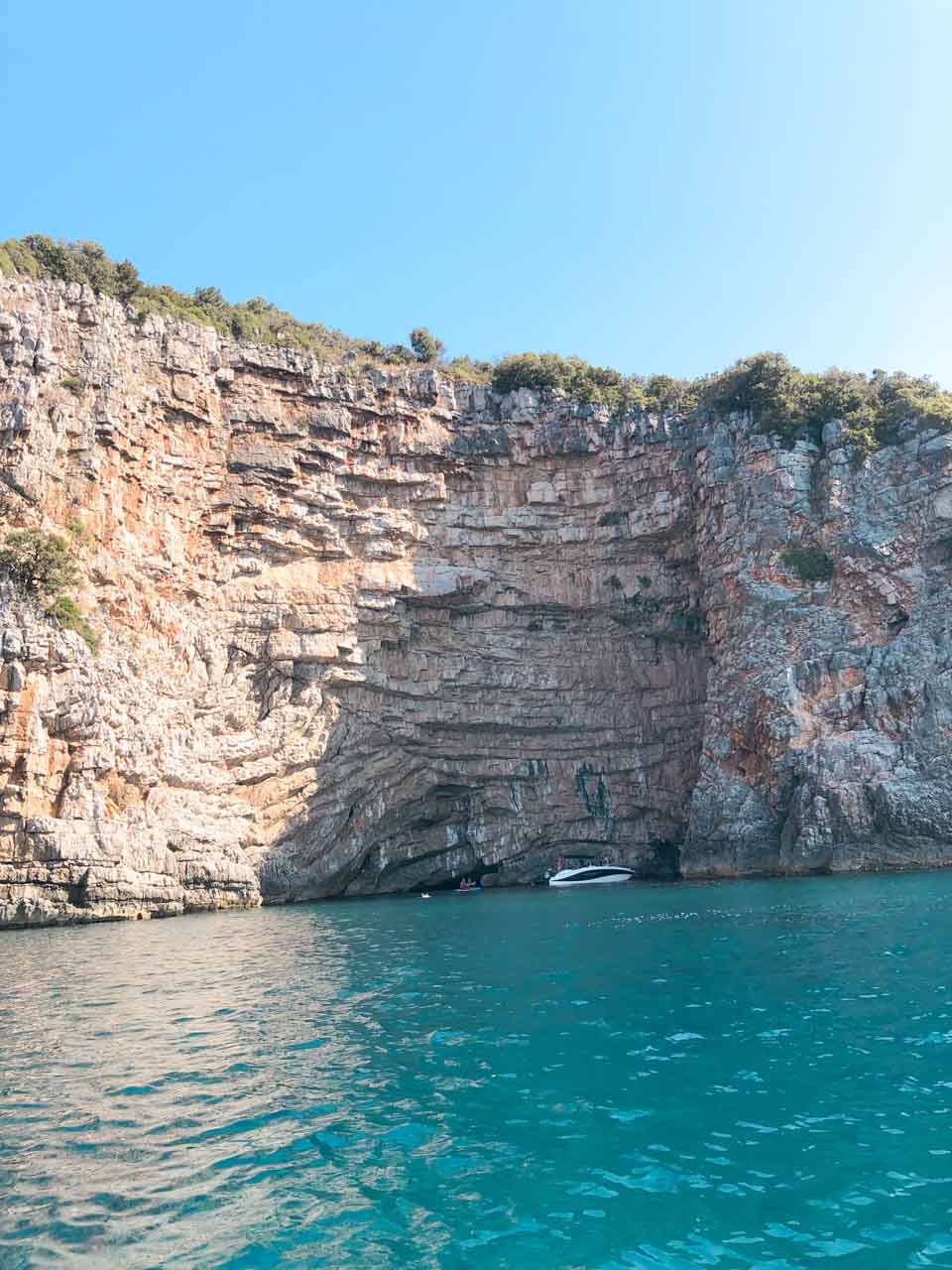The Blue Cave in the Kotor Bay, Montenegro