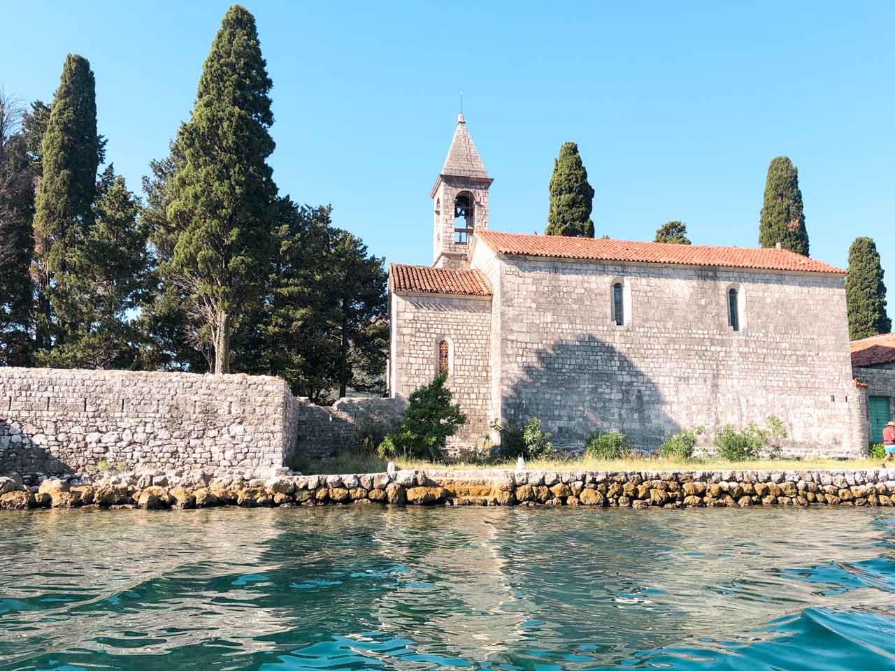 St. George Island off the coast of Perast in the Bay of Kotor, Montenegro