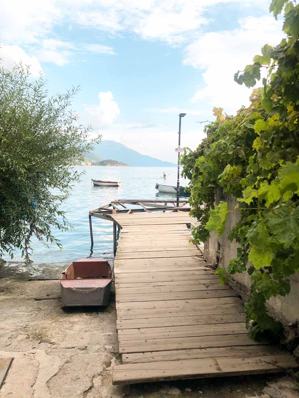 Entrance to the Ohrid Boardwalk
