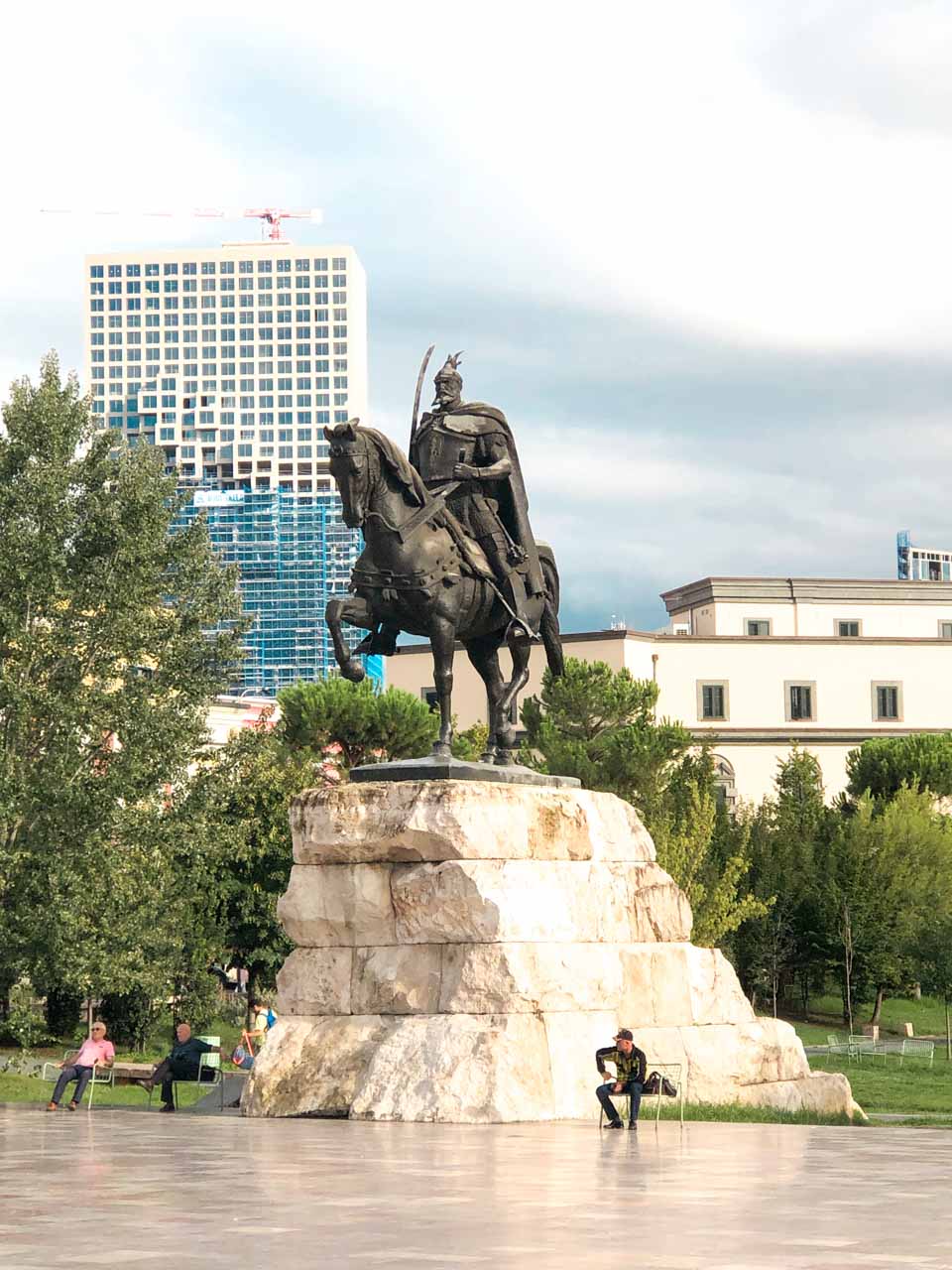 Skanderbeg Monument / Statue in Tirana, Albania
