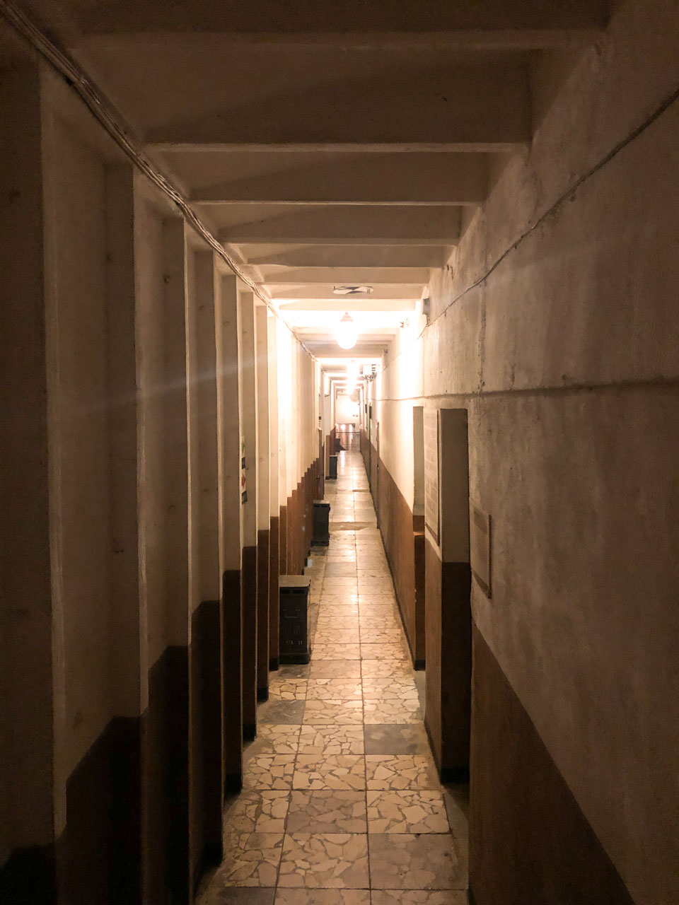 Corridor inside Bunk'Art 1 in Tirana, Albania