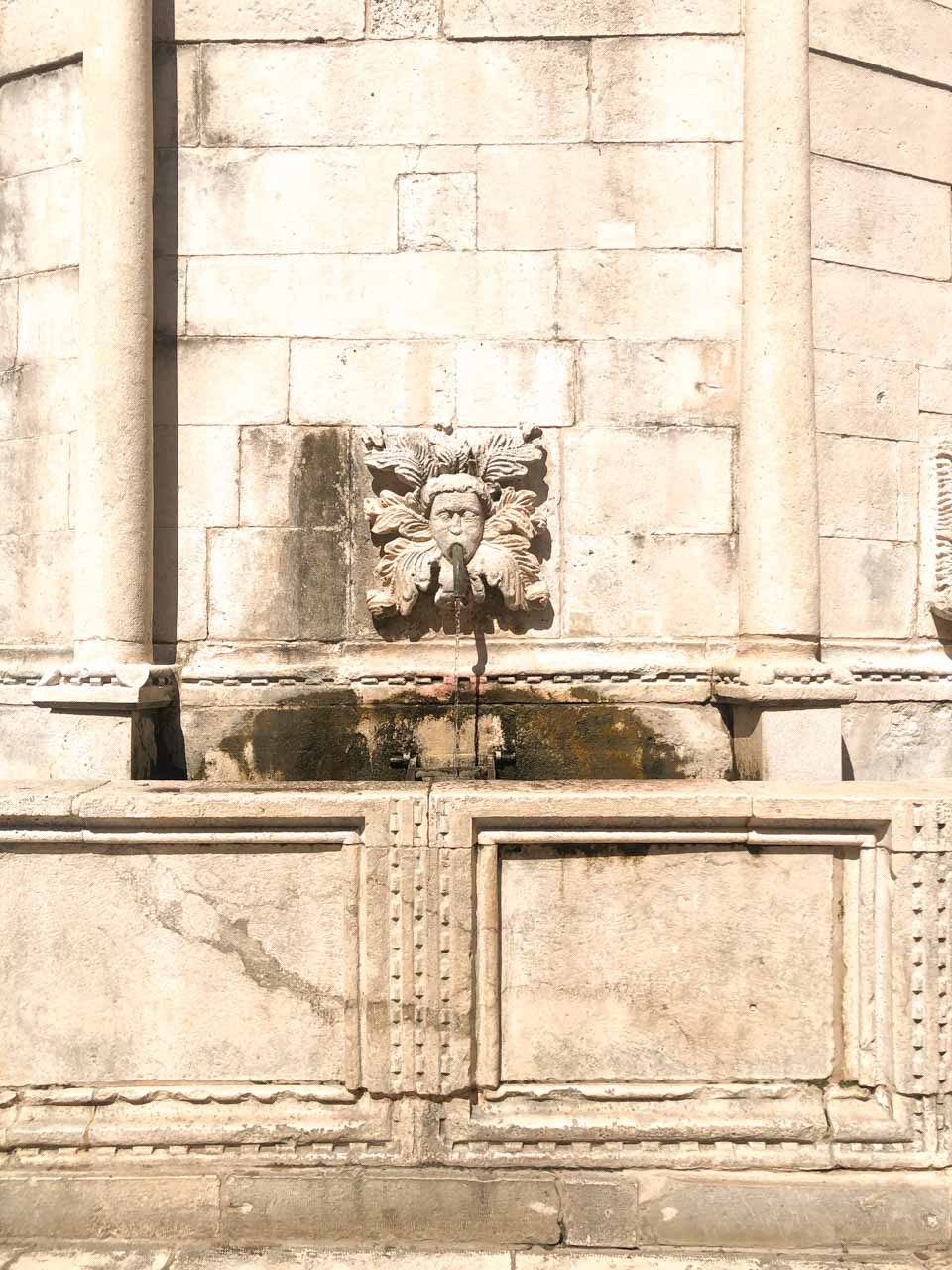 Water fountain in Dubrovnik Old Town