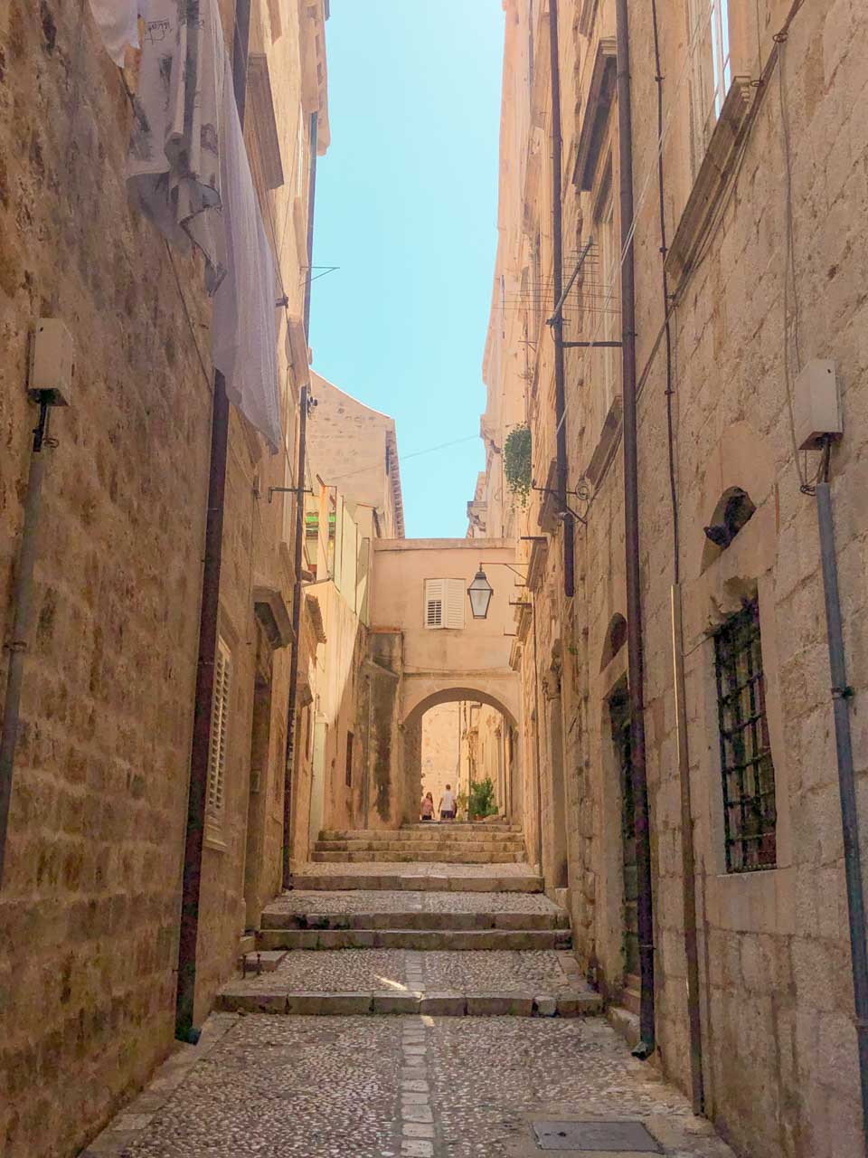 Cobblestone street in Dubrovnik Old Town