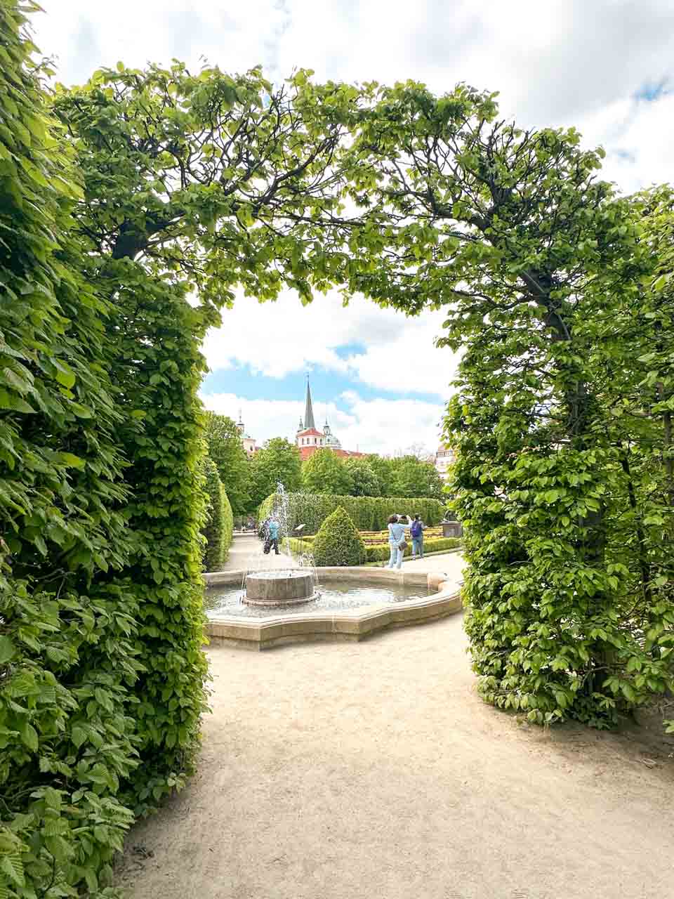 Entrance to the Wallenstein Garden complex in Prague