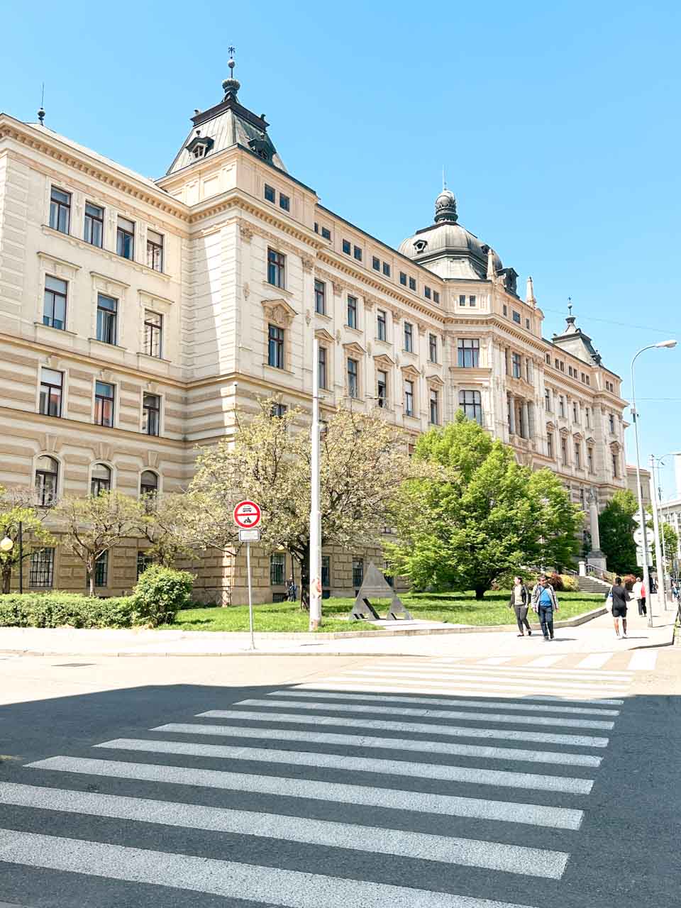 The Regional Court in Brno, Czech Republic on a sunny day
