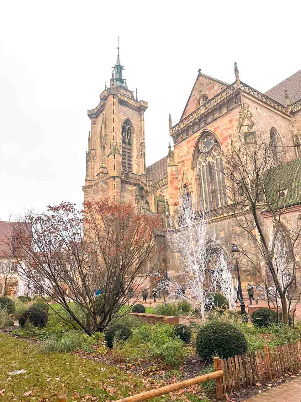 A view of the Collegiate Church Saint-Martin in Colmar