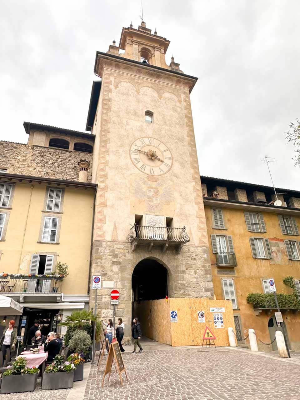 Torre della Campanella (Tower of the Bell) in Bergamo, Italy