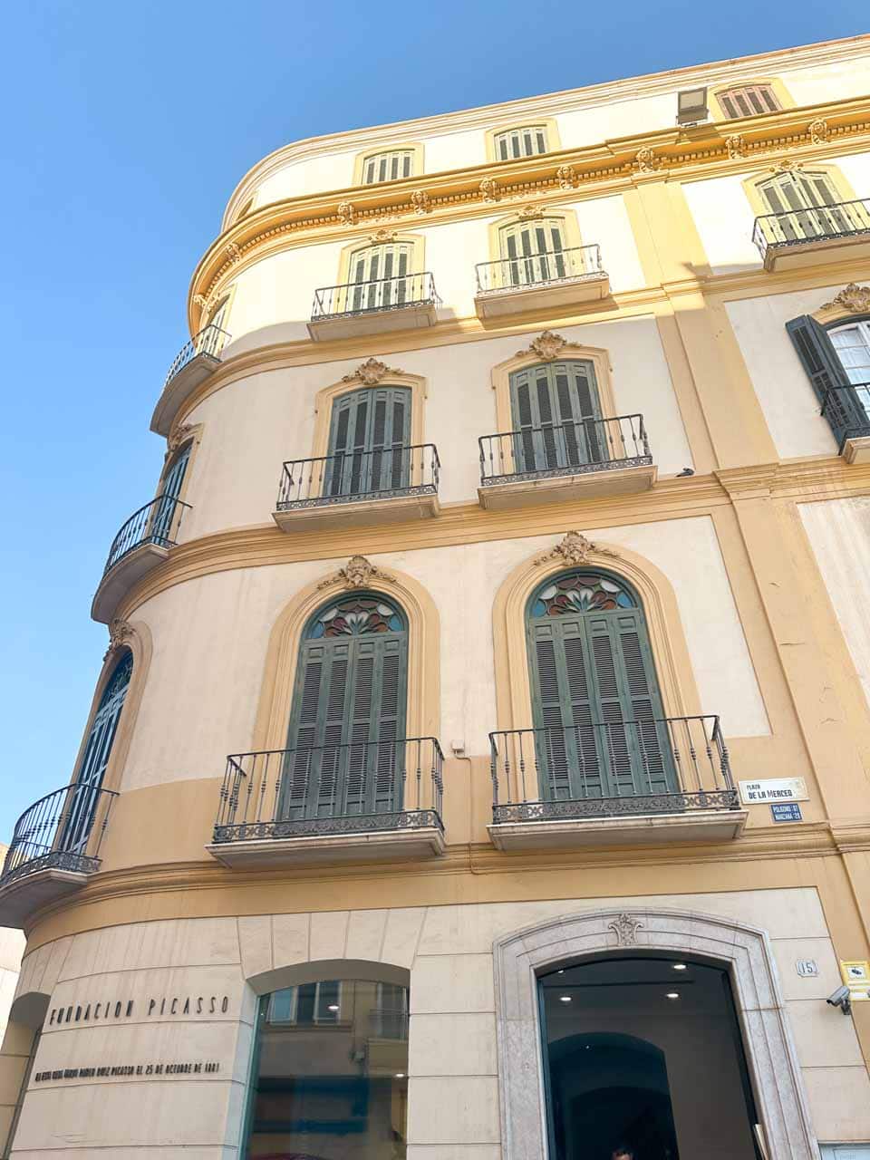 The exterior of Fundaci&oacute;n Picasso in Malaga, the birthplace of Pablo Picasso