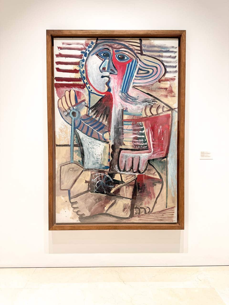 Child with a shovel by Pablo Picasso displayed at the Picasso Museum in Malaga, Spain