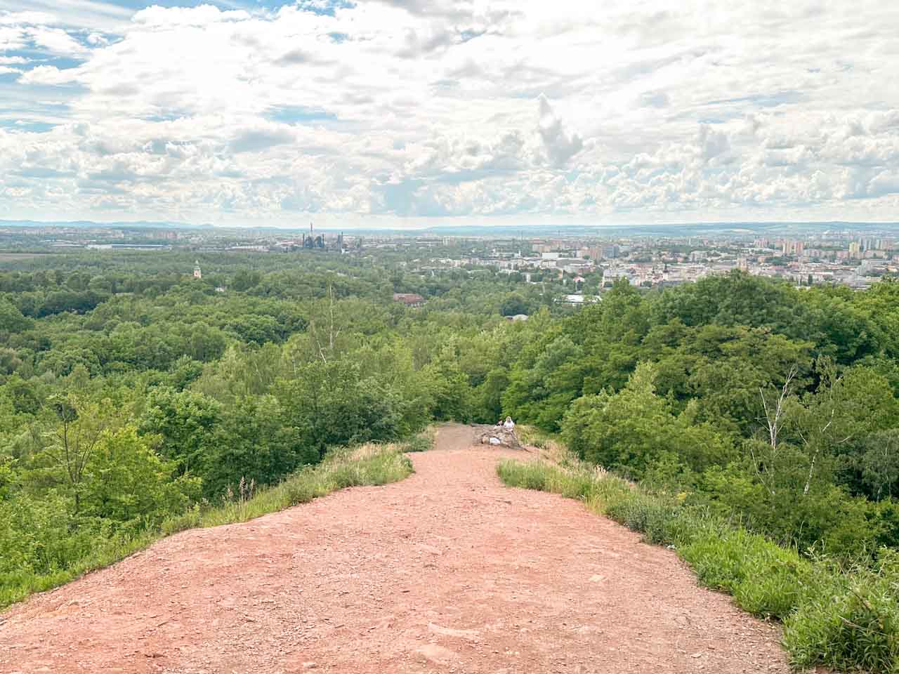 Panoramic view of Ostrava from the top of Halda Ema (Ema Heap)