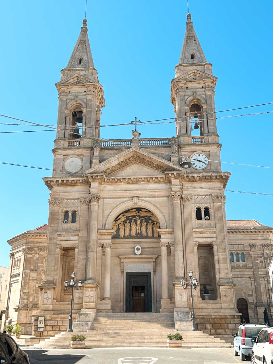 Facade of the Basilica of Saints Cosmas and Damian in Alberobello