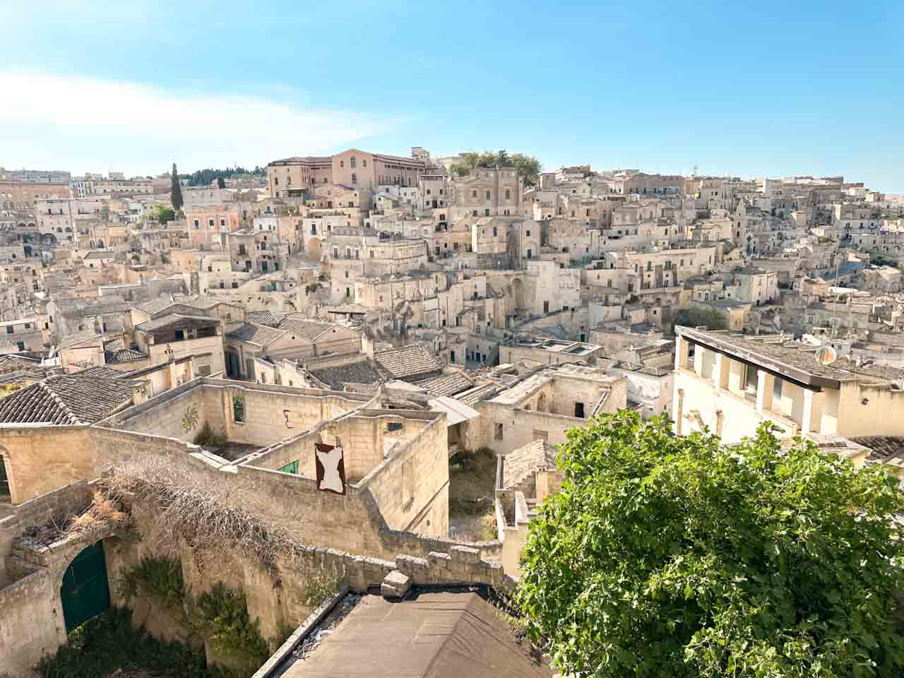 A panoramic view of the Sassi di Matera